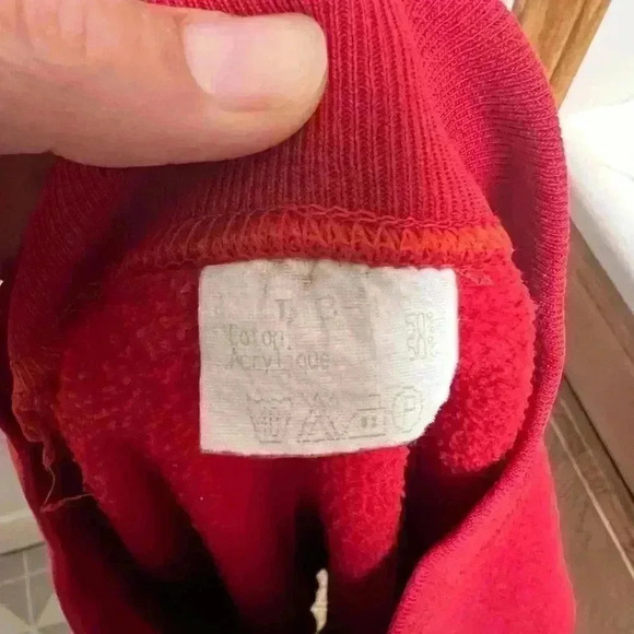 VTG from France PARIS Multicolor Embroidered Sweatshirt Sz XL - Picture 7 of 8